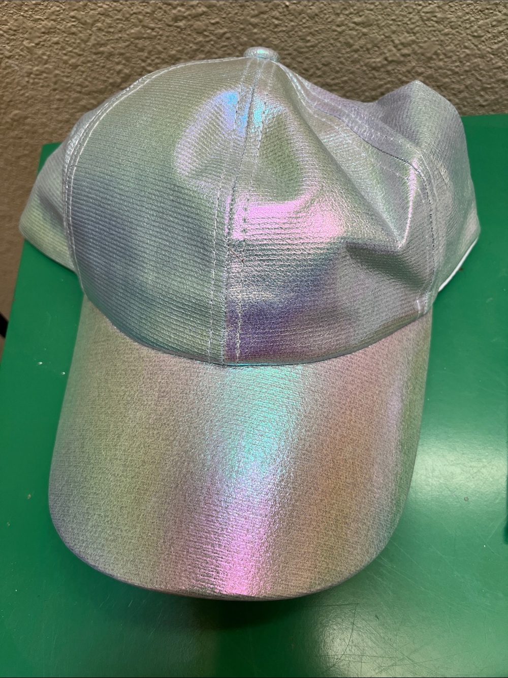 Iridescent Holographic Baseball Cap - Shimmering Pastel Sheen